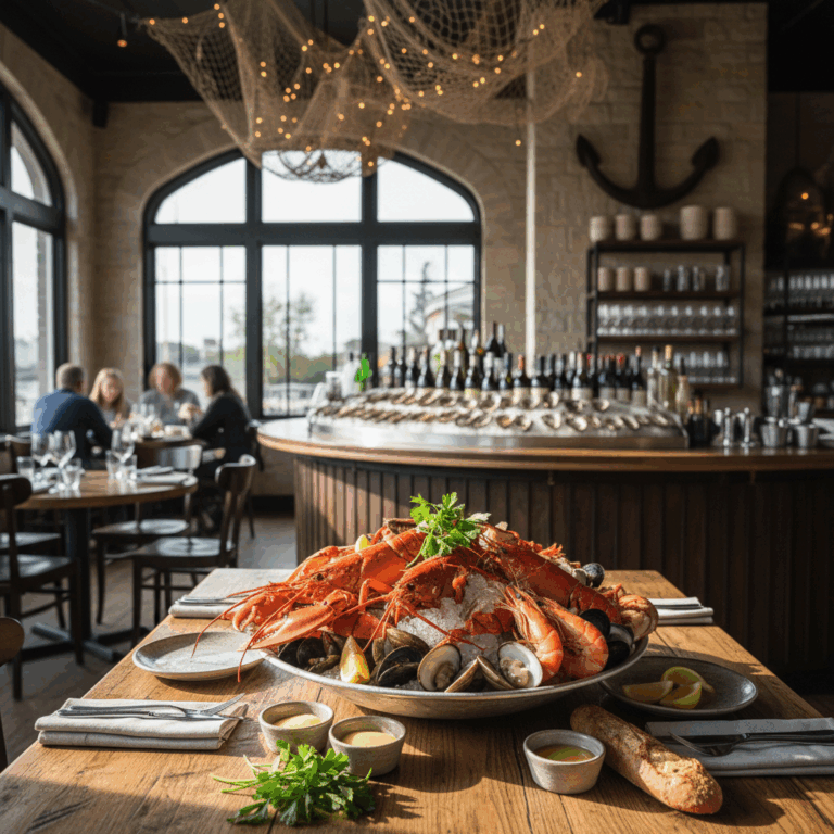 Genieten van verse vis en schelpdiertjes